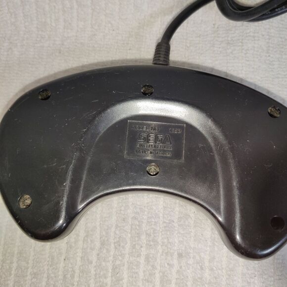 OEM Vintage Sega Genesis 1650 3-Button Controller Black untested 6ft Pre Owned - Picture 6 of 11